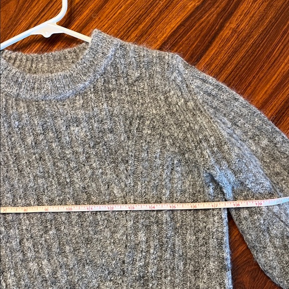 COS Gray Ribbed Crew Neck Sweater - Picture 5 of 6